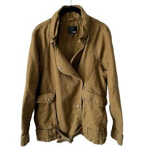 ARITZIA Wilfred Free Oversized Cargo Military Jacket Brown Small
